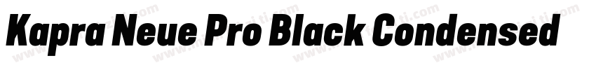Kapra Neue Pro Black Condensed Roun字体转换